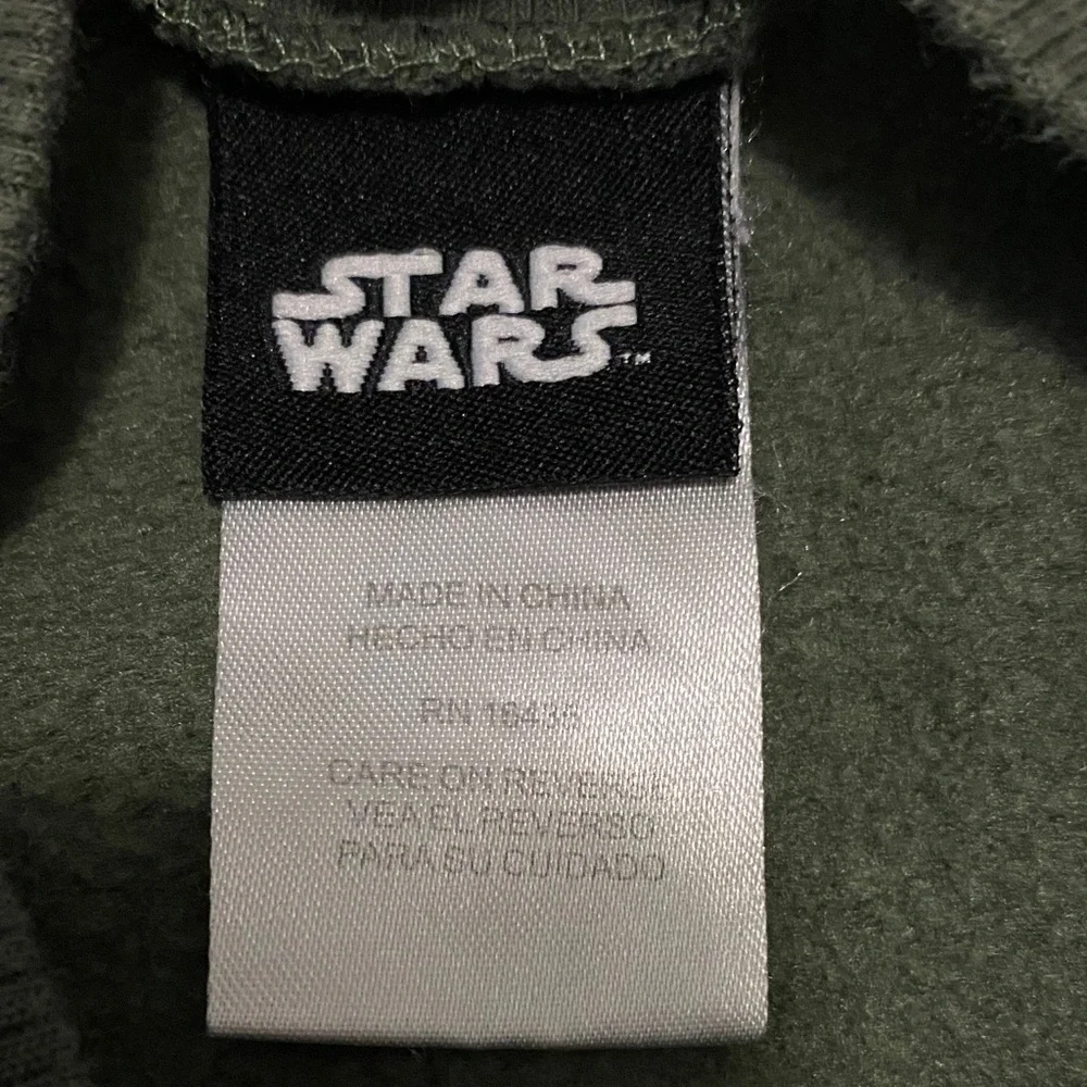Star Wars boys size 6 yoda Green Zip-Up Jacket